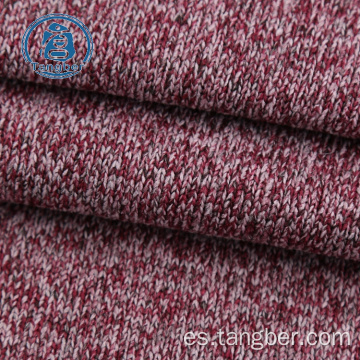 Tejido de punto suéter de lana cálida 100% poliéster